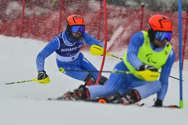 Giacomo in azione sulla neve